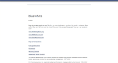 Desktop Screenshot of bluewhite.com