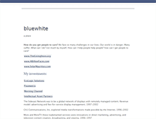 Tablet Screenshot of bluewhite.com